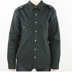 Chemise Manche Longue Militaire (Noir) - Korps -Plein Air Équipement Magasin chemise manche longue militaire noir korps 500 500 43392