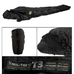 Sac De Couchage TACTICAL 3 - Noir