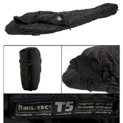 Sac De Couchage TACTICAL 5 - Noir