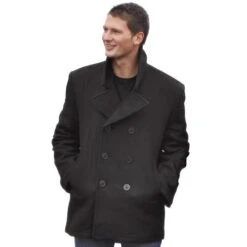 Veste Pea Coat US NAVY Noir -Plein Air Équipement Magasin veste pea coat us navy noir 500 500 55422